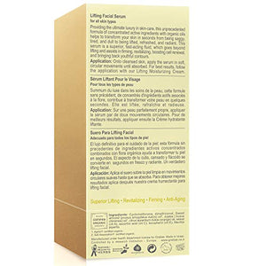 Gratiae organic lifting facial serum, Vitamin C serum, skin care, vitamin E oil, retinol, anti aging serum, face moisturizer, vitamin C serum for face, 1.7 Fl.oz