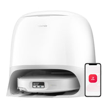 Load image into Gallery viewer, roborock Qrevo CurvX Robot Vacuum and Mop, 22,000Pa Suction, 3.14’’ Ultra Slim, Zero-Tangling Design, Reactive AI Obstacle Recognition, AdaptiLift Chassis, Auto Hot Water Mop Washing &amp; Drying

