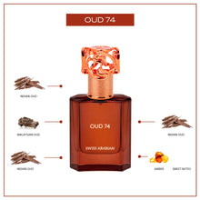 Load image into Gallery viewer, Swiss Arabian Oud 74 - Luxury Products From Dubai - Long Lasting, Addictive Personal EDP Spray Fragrance - Seductive Signature Aroma - 1.7 Oz
