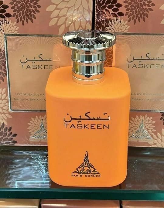 Load image into Gallery viewer, Paris Corner Taskeen Peach Tea Perfume EDP 3.4Fl Oz with 8ml L'Fumes Roll-On Layering Perfume Oil UNISEX - EDP and Oil Combo