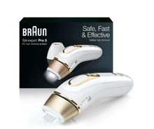 Load image into Gallery viewer, Braun IPL at Home Laser Hair Removal for Women and Men, Silk Expert Pro 5 PL5137 with Venus Swirl Razor, Long-Lasting Reduction in Hair Regrowth for Body &amp; Face, Corded, PL5137
