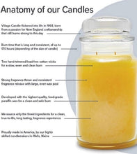 Load image into Gallery viewer, Village Candle Spiced Vanilla Apple, Large Glass Apothecary Jar Scented Candle, 21.25 oz, Ivory
