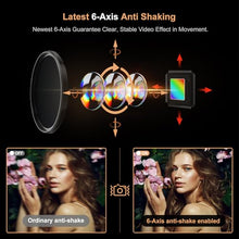 Load image into Gallery viewer, 5K Digital Camera for Photography, WiFi Auto Focus Vlogging Video Camera for YouTube with 32GB SD Card, 6-axis Anti-Shake 3.5" Screen Fill Light 5K Camera with 58mm UV Filter, 16X Digital Zoom Camera

