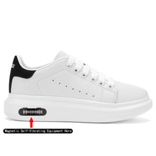 Load image into Gallery viewer, NewEndostar Women's Fashion Sneakers,Vibration Height Increase Shoes Lightweight Comfortable Casual Skateboarding Walking Shoes Black 10.5
