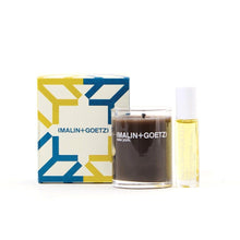 Load image into Gallery viewer, MALIN+GOETZ Leather Perfume Oil + Scented Candle Set | Vegan &amp; Cruelty-Free | notes of nostalgia
