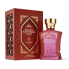 Load image into Gallery viewer, H HABIBI Royal Ambery Saffron Perfume Oud Arabian for Men &amp; Women - Warm, Woody, Aromatic Fragrance for Men &amp; Women - With Notes of Jasmine, Patchouli, Sandalwood &amp; Amber Perfume - Eau de Parfum

