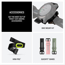Load image into Gallery viewer, Garmin fēnix® 8 – 47 mm, AMOLED, Sapphire, Premium Multisport GPS Smartwatch, Long-Lasting Battery Life, Dive-Rated, Built-in LED Flashlight, Carbon Gray DLC Titanium with Pebble Gray Band
