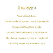 Load image into Gallery viewer, Legend 1942 Luxe Perfumes by Amitabh Bachchan | Heritage White Long Lasting Perfume For Men &amp; Women | Cologne - Woody Fragrance | Birthday Anniversary Husband Wife Gifts | Everyday Essentials | 100Ml
