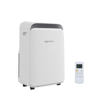 Load image into Gallery viewer, Amazon Basics 3-In-1 Portable Air Conditioner with Remote, Timer, Sleep Mode, Auto Swing, Dehumidifier, 10000 BTU (ASHRAE)/6000 BTU (SACC), Cools Bedroom Up to 450 Sqf, White

