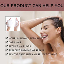 Load image into Gallery viewer, TYAYW Grey Hair Coverage Shampoo Soap 2Pcs, Shouwu Darkening Shampoo Bar for Gray Hair, Natural Blackening Hair Soap for Hair Hydrating &amp; Moisturizing(Polygonum Multiflorum for Grey Hair)
