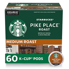 Load image into Gallery viewer, Starbucks K-Cup Coffee Pods, Medium Roast Coffee, Pike Place Roast for Keurig Brewers, 100% Arabica, 6 boxes (60 pods total)
