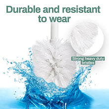 Load image into Gallery viewer, Chrome Stainless Steel Modern Toilet Brush &amp; Holder Set (2 Pack) - Modern Toilet Bowl Brush Holder - Cleaner Toilet Brushes Bathroom Accessories - Bathroom Bowl Cleaner Brush with Caddy
