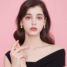 Load image into Gallery viewer, Pearl Earrings with 18k Gold Life Tree, 925 Sterling Needle &amp; Baroque Pearl Drop Earrings for Women
