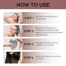 Load image into Gallery viewer, TYAYW Grey Hair Coverage Shampoo Soap 2Pcs, Shouwu Darkening Shampoo Bar for Gray Hair, Natural Blackening Hair Soap for Hair Hydrating &amp; Moisturizing(Polygonum Multiflorum for Grey Hair)
