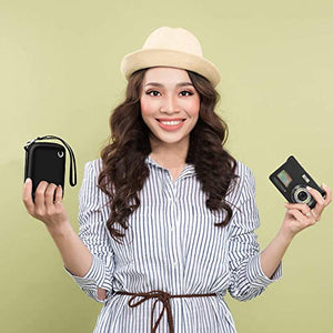 Carrying & Protective Case for Digital Camera, AbergBest 21 Mega Pixels 2.7" LCD Rechargeable HD/Kodak Pixpro/Canon PowerShot ELPH 180/190 / Sony DSCW800 / DSCW830 Cameras for Travel - Black