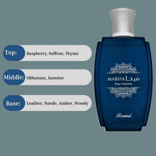 Load image into Gallery viewer, RASASI Marha Eau De Parfum Spray 100ML (3.38 OZ) Long Lasting Arabian Perfume for Men with Aromatic, Warm And Floral Notes - Captivating And Luxurious Masculine Fragrance for Day-to-Night Wear
