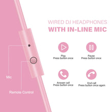 Load image into Gallery viewer, OneOdio Wired Over Ear Headphones Hi-Res Studio Monitor &amp; Mixing DJ Stereo Headsets with 50mm Drivers and 1/4 to 3.5mm Jack for AMP Computer Recording Podcast Keyboard Guitar Laptop - Light Pink
