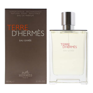 Hermes Terre d'Hermes Eau Givree for Men Eau de Parfum Spray, 3.4 Ounce (Refillable)