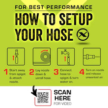 Load image into Gallery viewer, Flexzilla Garden Hose 5/8 in. x 50 ft., Lightweight All-Weather Water Hose, Durable and Flexible, Leak-Free Connections

