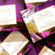 Load image into Gallery viewer, LAURA GELLER NEW YORK Cheek to Chic Tropical Glow Baked Face Palette | Includes 2 Blushes, 2 Bronzers and 2 Radiant Highlighters

