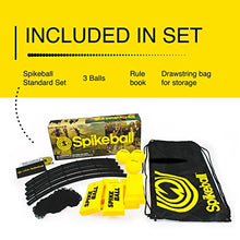 Load image into Gallery viewer, Spikeball Standard 3 Ball Kit - Spikeball Game Set - Sports &amp; Outdoor Family Games - Includes 3 Regular Balls, 1 Ball Net, Drawstring Bag &amp; Rulebook - for Lawn Games
