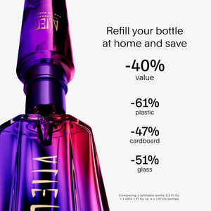 Mugler - Alien Hypersense - Eau de Parfum - Womens Perfume - Floral Woody Scent - Refillable - With Green Mandarin, Pear Accord, Jasmine, & Cashmere - 3.0 Fl Oz