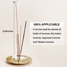 Load image into Gallery viewer, ZenBless 5 in 1 Incense Burner, Palo Santo Holder, Sage Holder, Incense Holder for Incense Sticks/Coil Incense/Incense Cones, 5.5 inches Brass Ash Catcher for Meditation Yoga Room
