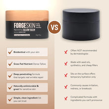 Load image into Gallery viewer, Forge Skin® Wrinkle Defense Beef Tallow Balm for Men [TALLOW-BASED] Moisturizer for Face Hydration - Hydrating AntiAging Skin Cream Natural Facial Skincare Lotion with Essential Oils (1.7oz Each) 3pk
