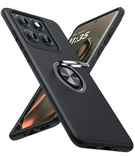 Load image into Gallery viewer, JAME for Motorola Edge 2025 Case, Dual Layer Military Grade Protection Shockproof Cover with Ring Holder Stand Kickstand, Slim Fit Protective Phone Case for Motorola Moto Edge 2025, Black
