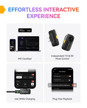 Load image into Gallery viewer, Hollyland LARK A2(2TX+1RX+Charging Case) Wireless Microphone, AI Auto-Limit
