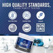 Load image into Gallery viewer, Vida Fit Micronized Creatine Monohydrate Powder 150g Vegan Creatine Pure Creatine for Women &amp; Men No Fillers Unflavored 5000mg/5g Per Serv 30 Servings
