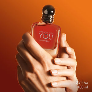Armani Beauty - Stronger With You Intensely - Cologne for Men - Fougère Ambery Woody Men’s Fragrance - Pink Pepper, Lavender, Vanilla Notes - 1.7 Fl Oz