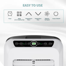 Load image into Gallery viewer, Shinco 8,000 BTU Portable Air Conditioner - 3-in-1 Cool/Dehumidifier/Fan for Rooms Up to 350 sq.ft, Remote Control &amp; 24H Timer, Compact AC Unit for Bedroom/Office
