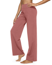 Load image into Gallery viewer, G4Free Women's Fashion Outfits Wide Leg Leggings for Women Flare Yoga Casual Sweatpants with Pockets Loose Palazzo Pants(Cameo,S,Regular)
