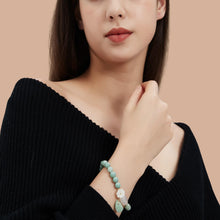 Load image into Gallery viewer, HL1971 Natural Jade Bracelet for Women Gradient Green Jade Bead Elastic Bracelet, Suitable for Christmas, Thanksgiving
