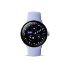 Load image into Gallery viewer, Google Pixel Watch 4 (41mm) - Android - 2 Years of Data- Heart Rate,Sleep &amp; Fitness Tracking -30-Hour Battery -Polished Silver Aluminum Case - Iris Active Band - LTE (2025) -Google Pixel Watch app
