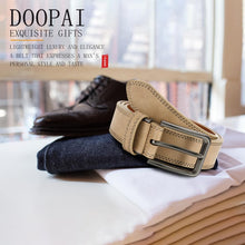 Load image into Gallery viewer, DOOPAI Men's Leather Belt - 1 3/8" Genuine Cowhide Dress Belt for Work, with Quick-Size Adjuster Golf &amp; Casual
