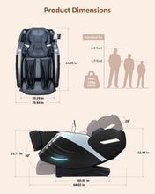 Load image into Gallery viewer, RELX Massage Chair Full Body, 20 Modes Zero Gravity SL-Track Shiatsu Massage Chair Built-in Heat System, Airbag Massage with Body Scan, Deep Yoga Stretch, Calfrest Extension and AI Control(Black)
