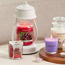 Load image into Gallery viewer, COCODOR Candle Honey Peach Scented, Large Glass Jar 18oz Wick Candle, 110 Hours of Burn Time
