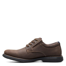 Load image into Gallery viewer, Nunn Bush Men's Otto Plain Toe Oxford Leather Lace Up with Lightweight Sole, Brown Crazy Horse, 9.5
