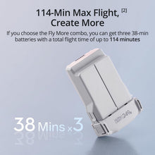 Load image into Gallery viewer, DJI Mini 3 Fly More Combo (DJI RC), Drones with Camera for Adults 4K, 3 Batteries for 114-min Flight Time, Vertical Shooting, 32800ft (10km) Video Transmission, Lightweight Mini Drone for Beginners
