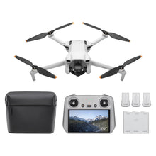 Load image into Gallery viewer, DJI Mini 3 Fly More Combo (DJI RC), Drones with Camera for Adults 4K, 3 Batteries for 114-min Flight Time, Vertical Shooting, 32800ft (10km) Video Transmission, Lightweight Mini Drone for Beginners
