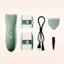 Load image into Gallery viewer, MERIDIAN The Trimmer Original - Body Hair Trimmer for Men, Electric Shaver for Pubic Hair, Chest, Legs &amp; Bikini, Waterproof &amp; Rechargeable, Sage

