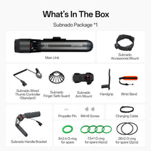 Load image into Gallery viewer, Waydoo Subnado Underwater Scooter, Thumb Controlling Sea Scooter for SUP Paddle Board, Suitable for Pool, Diving, and Snorkeling, Compact and Portable Water Scooter for Adults and Kids
