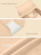 Load image into Gallery viewer, QUASTI Women's High Waisted Underwear Tummy Control Cotton Postpartum Panties Full Coverage Briefs 4 Pack(Regular &amp; Tummy control Plus)（L）
