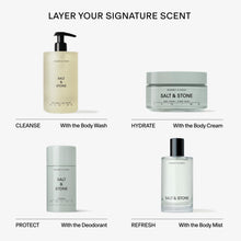 Load image into Gallery viewer, Salt &amp; Stone Body Cream – Bergamot &amp; Hinoki | Hydrating Formula with Seaweed Extracts, Spirulina &amp; Squalane | Deep Hydration, Skin Barrier Repair &amp; Healthy Glow | for all Skin Types (6.7 fl oz)
