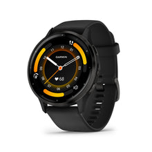 Load image into Gallery viewer, Garmin Venu 3 Running GPS Smartwatch with AMOLED Display, Advanced Health, Fitness Features, Up to 14 Day Battery Life with Signature Power Bundle | Slate with Black Silicone Band
