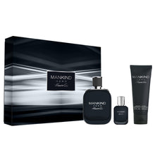 Load image into Gallery viewer, Kenneth Cole Mankind Hero 3 PC Gift Set for Men, Notes of Fresh Mountain Air Accord, Clary Sage, &amp; Amber Woods, 3.4 Fl Oz &amp; 0.5 Fl Oz Eau de Toilette Sprays + 3.4 Fl Oz Hair &amp; Body Wash
