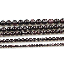 Load image into Gallery viewer, MJDCB Natural Stone Beads Garnet Round Loose Beads for Jewelry Making DIY Bracelet Necklace (6mm)
