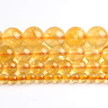 Load image into Gallery viewer, Songxi Beads 6mm Natural Citrine Beads for Jewelry Making 15inches Gemstone Beads for Bracelet Jewelry Bracelet Making ﻿
